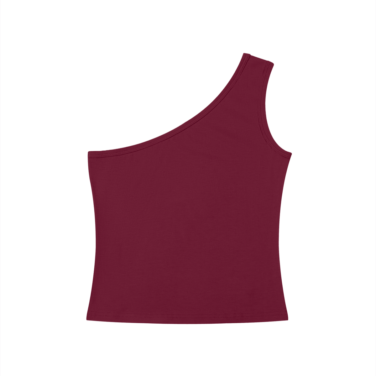 Vibes One-Shoulder Crop T-Shirt - FASHION VIBES