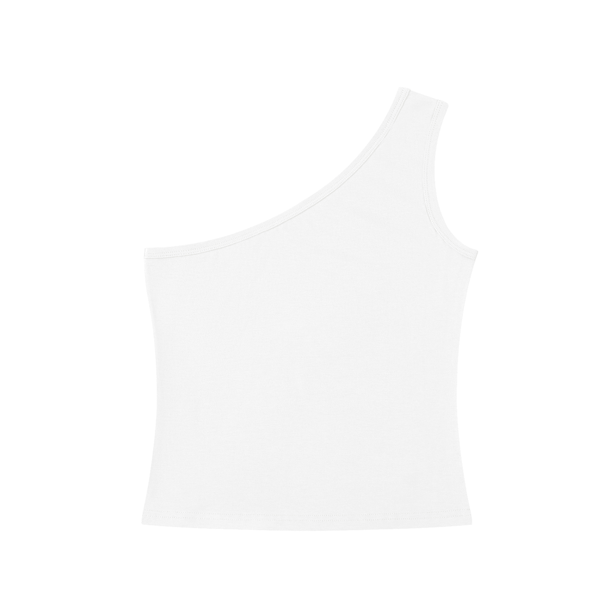 Vibes One-Shoulder Crop T-Shirt - FASHION VIBES