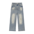 Vibes( Unisex )Oversized Stacked Vintage Wash Denim Jeans - FASHION VIBES