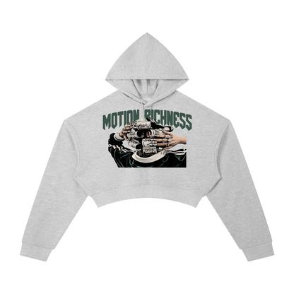 Motion Richness Cropped Hoodie - FASHION VIBES