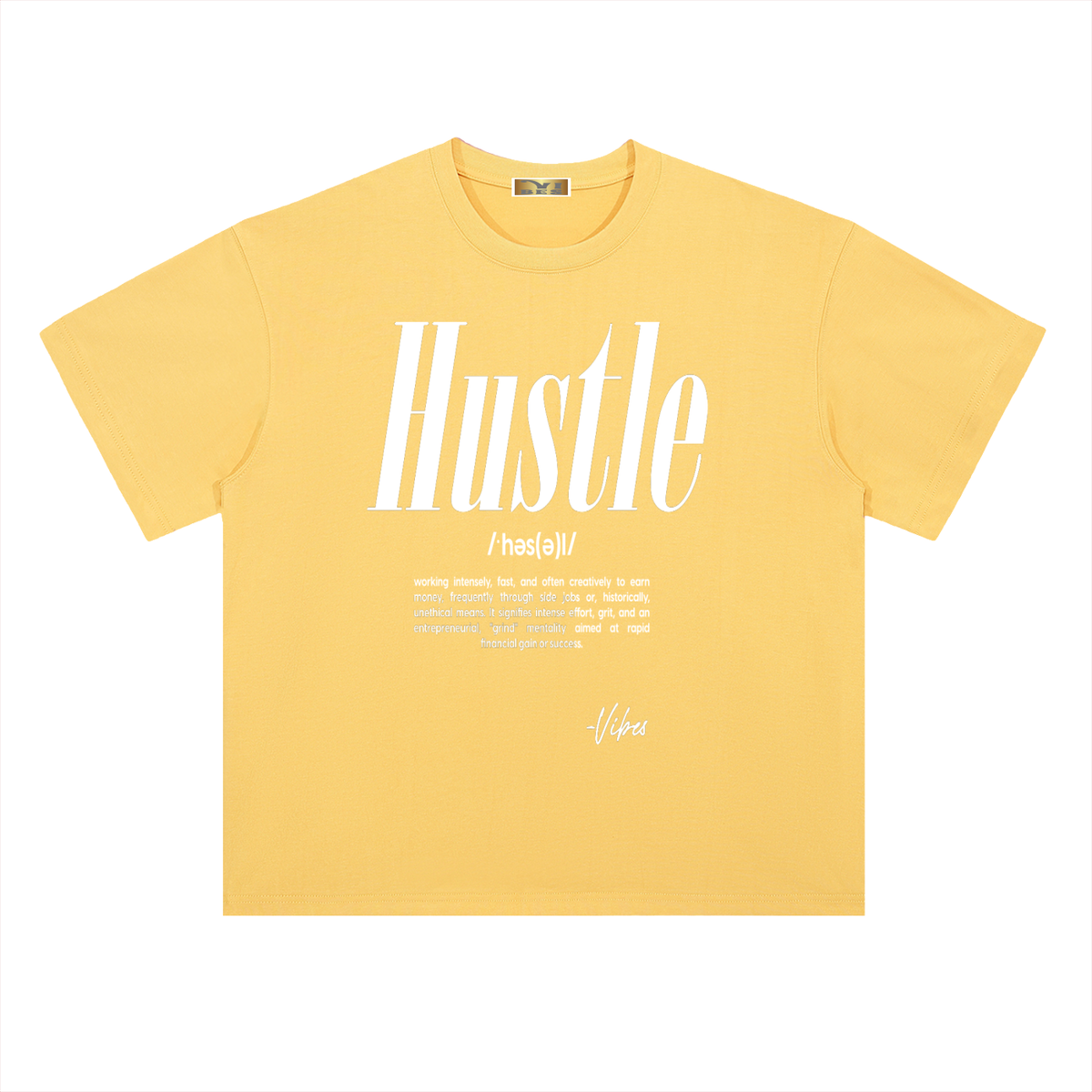 Hustle Drop Shoulder T-Shirt - FASHION VIBES