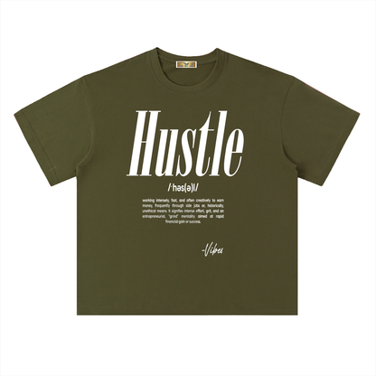 Hustle Drop Shoulder T-Shirt - FASHION VIBES