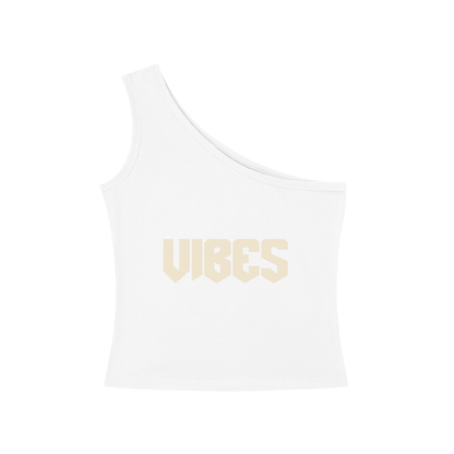 Vibes One-Shoulder Crop T-Shirt - FASHION VIBES